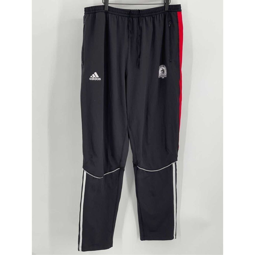 Adidas Pants Boston Marathon 2005 Men’s Size XL Black Red‎ Running
